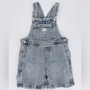 Zara Baby Denim Short Overalls 2–3 Years Unisex Blue Jean Dungarees Like New